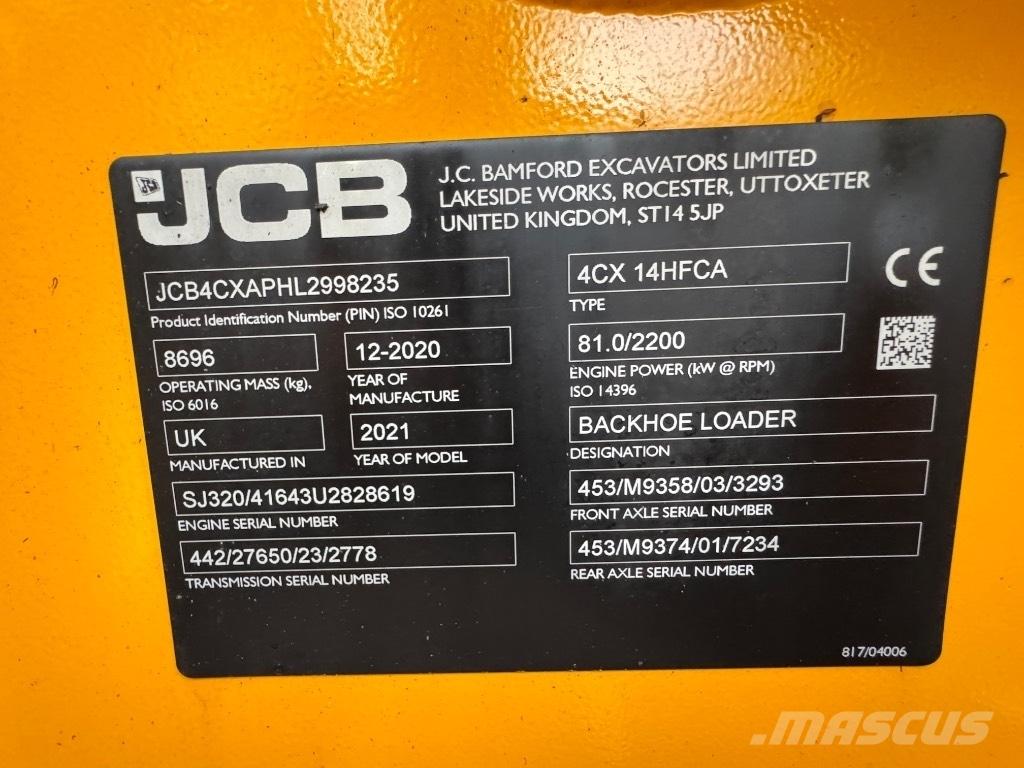 JCB 4 CX 14 Ekskavatori-iekrāvēji