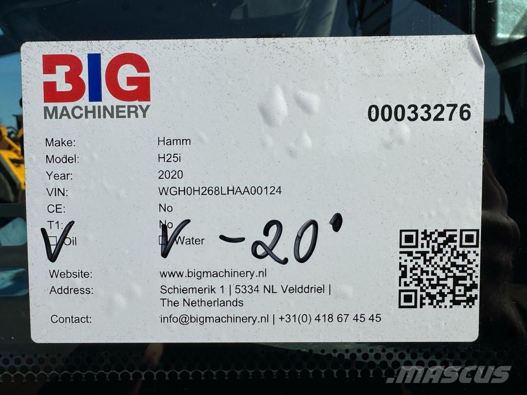 Hamm H25i Vienvalča grunts veltņi