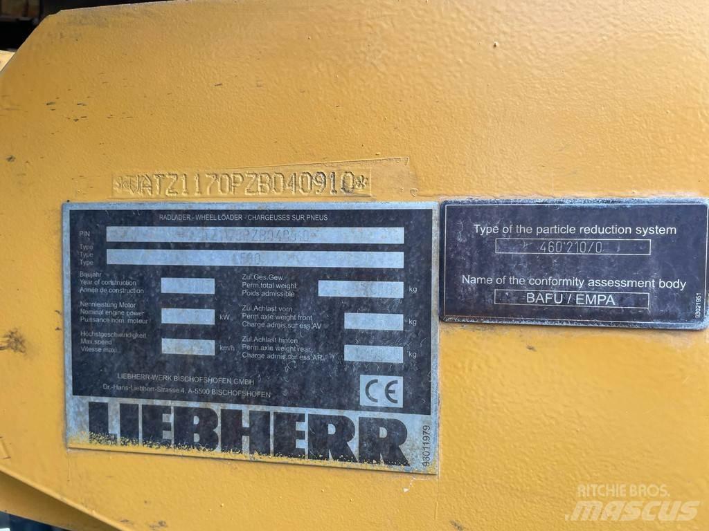 Liebherr L580 Iekrāvēji uz riteņiem