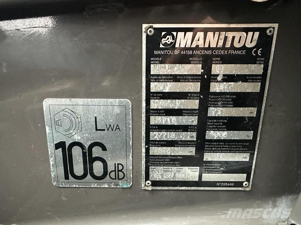 Manitou MT 1840 Teleskopiskie manipulatori