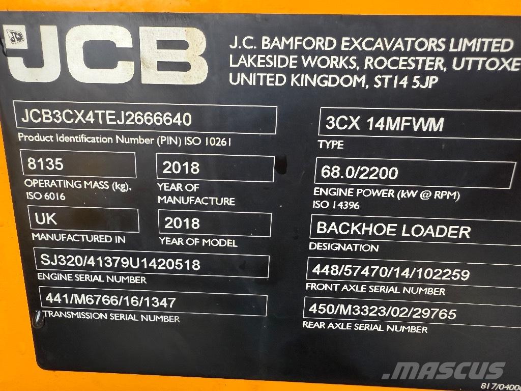 JCB 3cx Ekskavatori-iekrāvēji