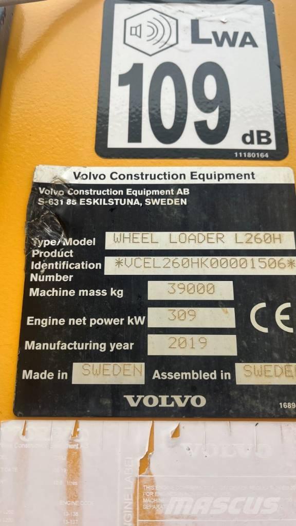 Volvo L260H Iekrāvēji uz riteņiem
