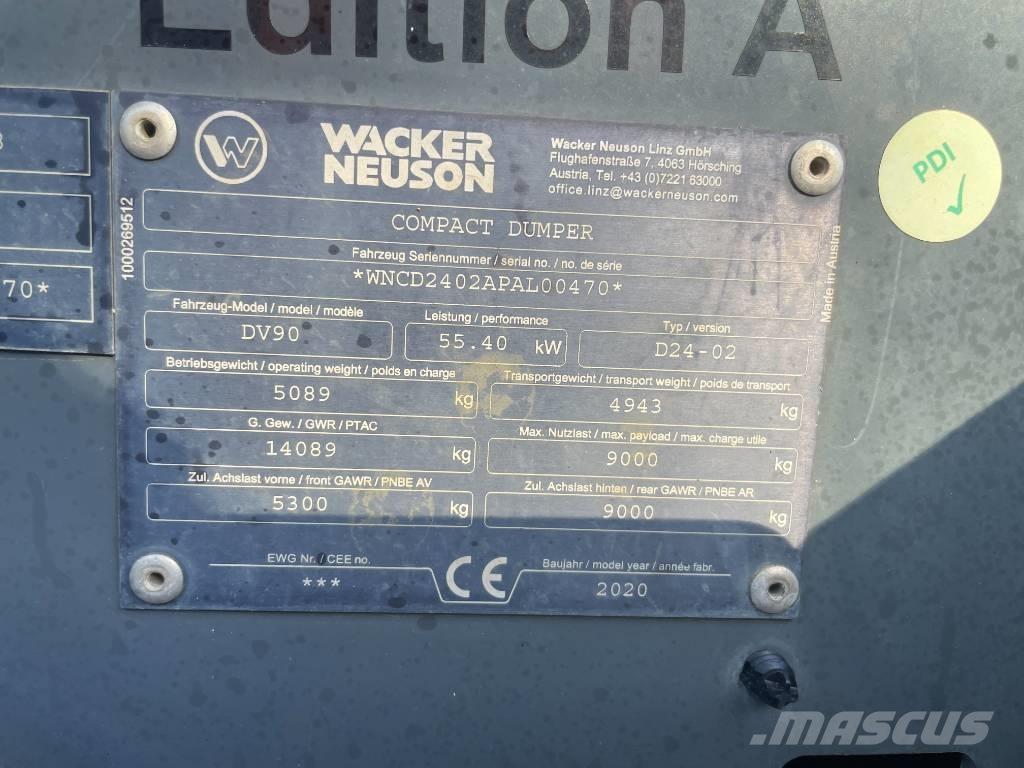 Wacker Neuson DV 90 Mini pašizgāzēji