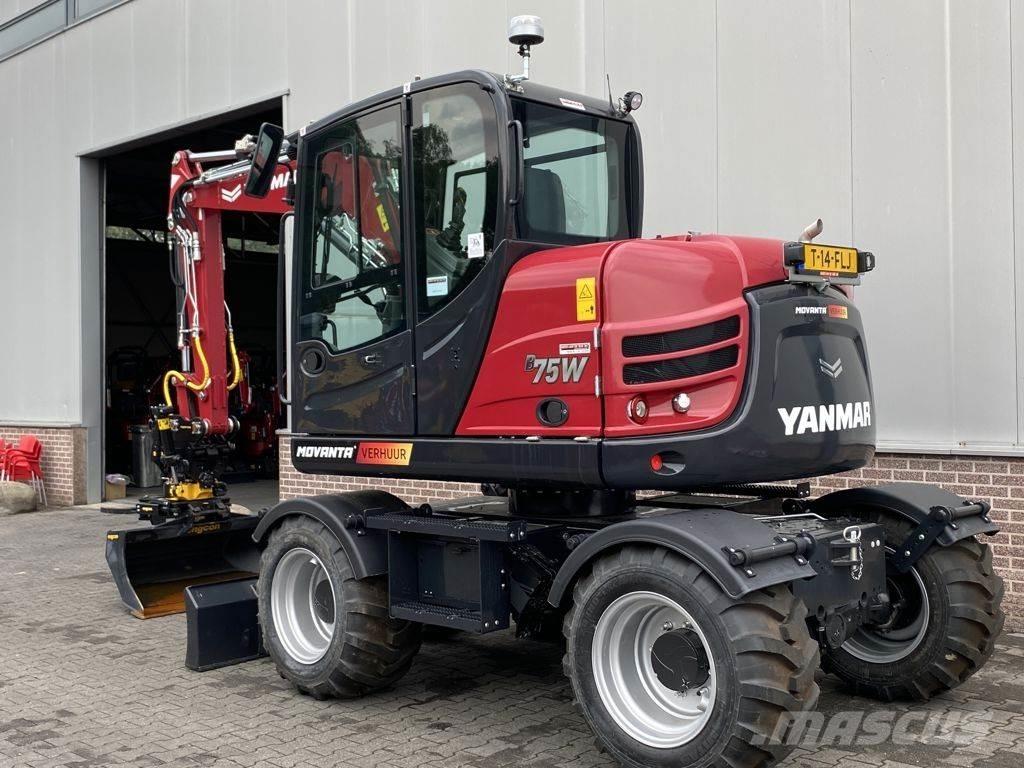 Yanmar B75W Ekskavatori uz riteņiem