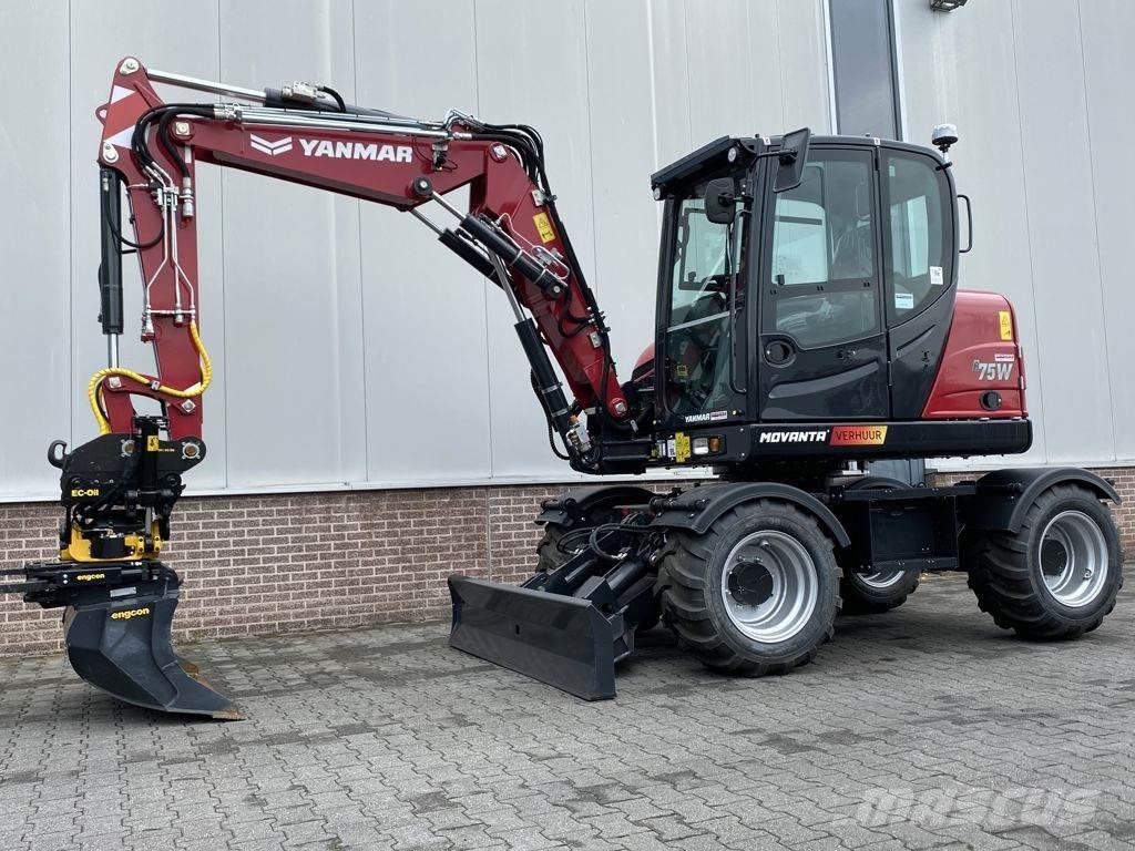 Yanmar B75W Ekskavatori uz riteņiem