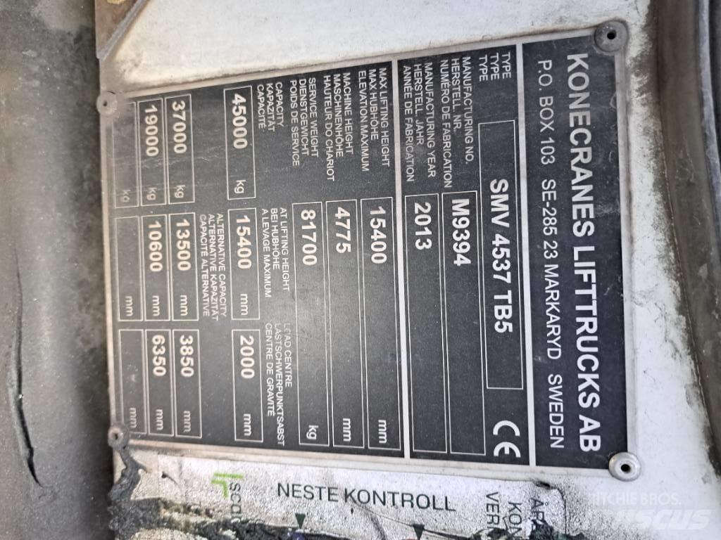 SMV SMV 4537 TB5 Konteineru pacēlāji