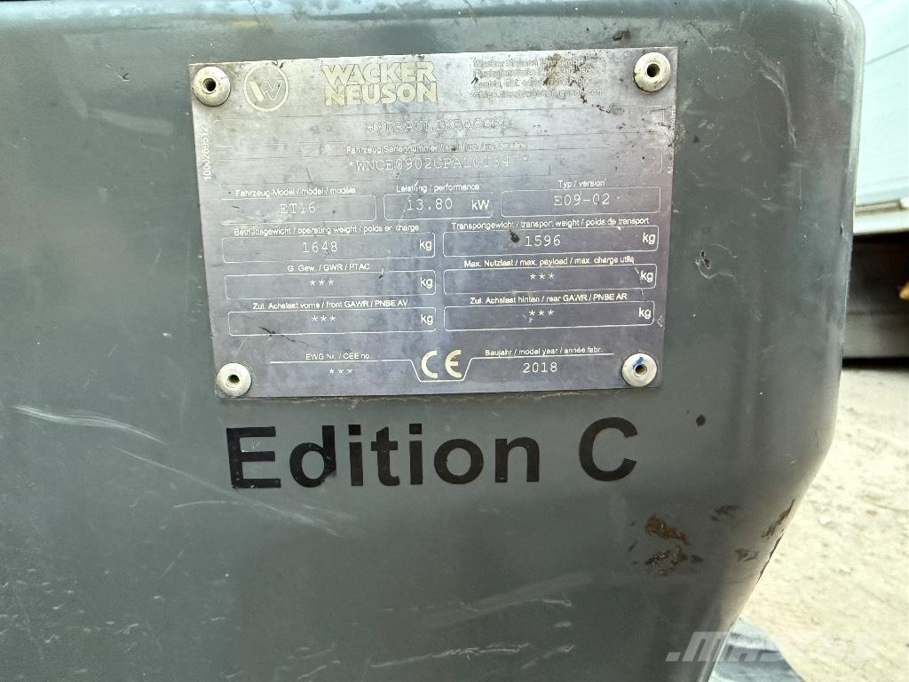 Wacker Neuson ET 16 Mini ekskavatori < 7 t