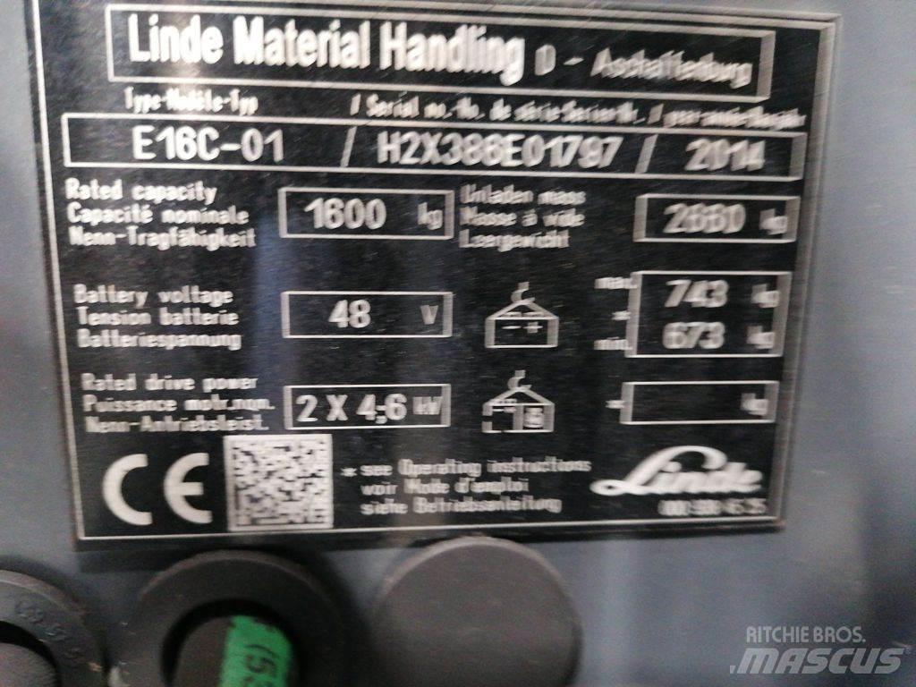 Linde E16C-01 Elektriskie iekrāvēji