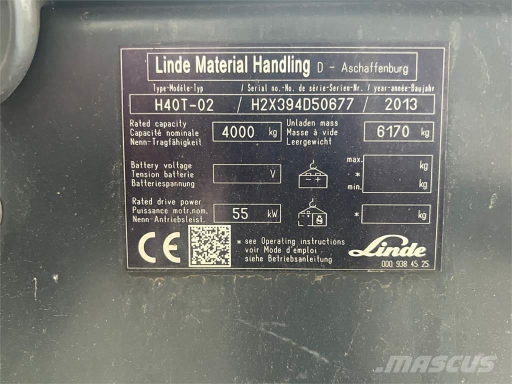 Linde H40T-02 LPG tehnika