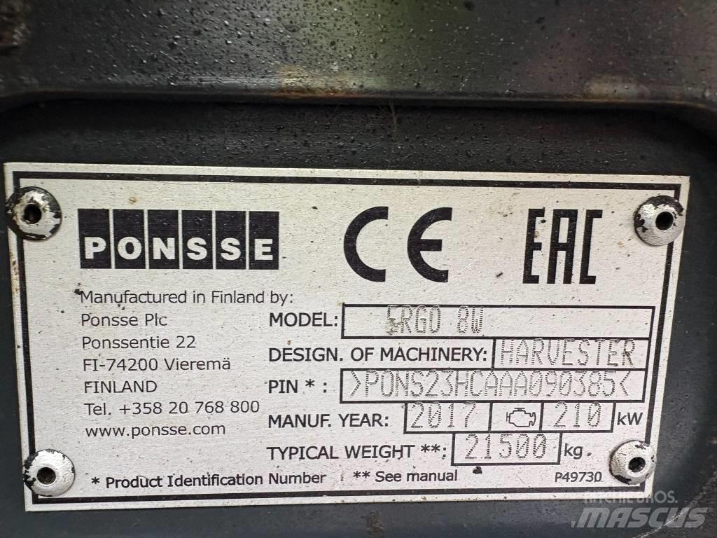 Ponsse Ergo 8W Harvesteri