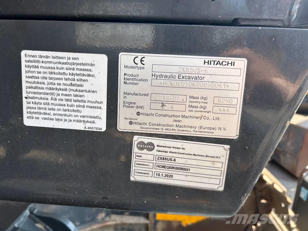 Hitachi ZX85US-6 BL Vidēja lieluma ekskavatori 7 t - 12 t