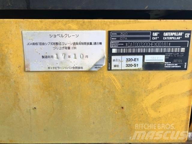 CAT 320-07A Kāpurķēžu ekskavatori