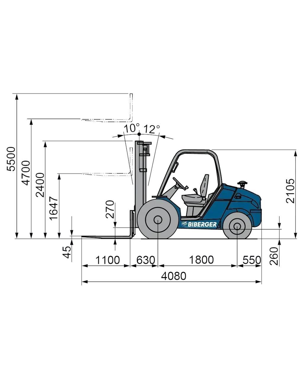 Manitou MSI 30 Tehnika ar dīzeļa dzinēju