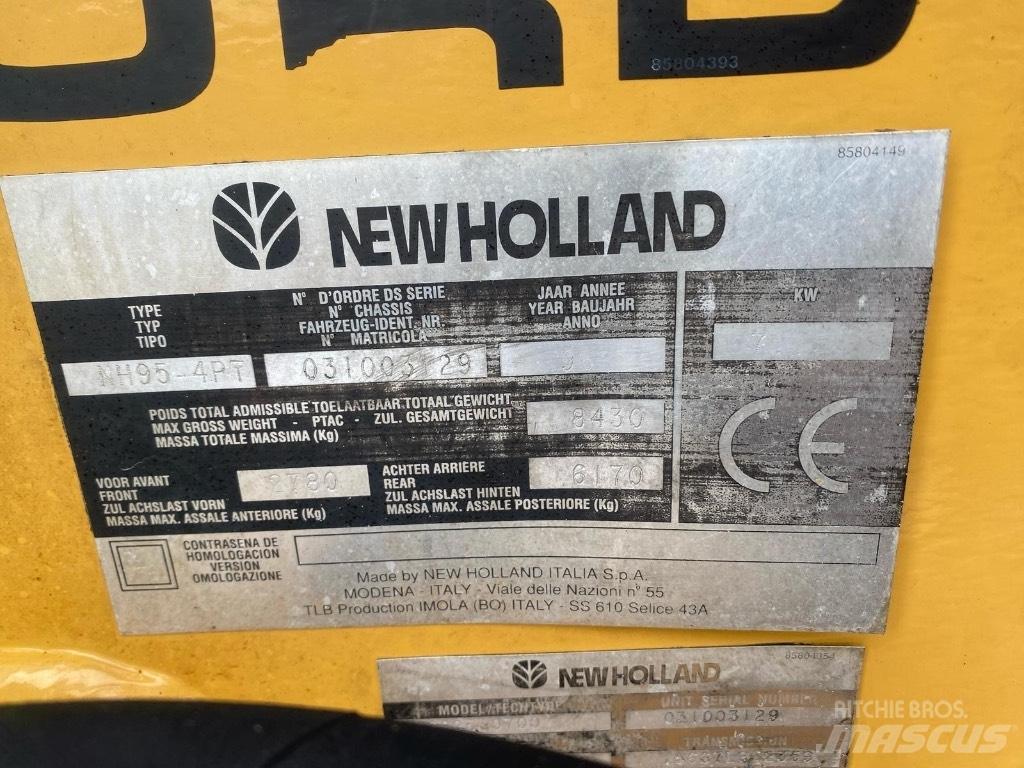 New Holland NH 95 Ekskavatori-iekrāvēji