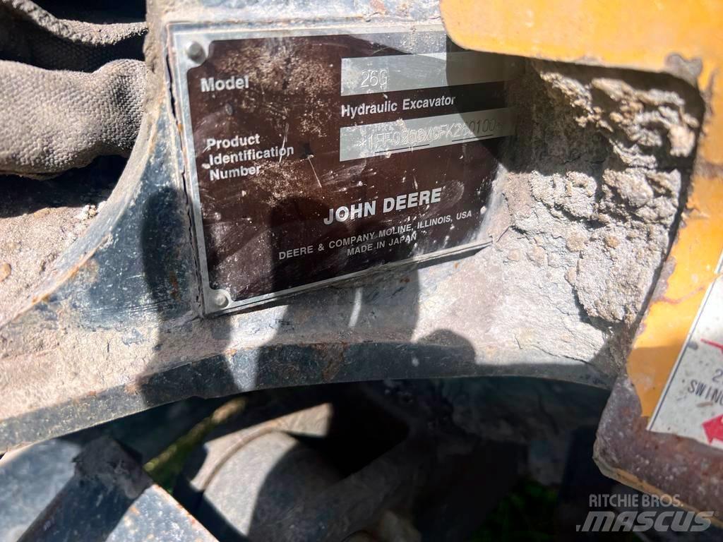 John Deere 26G Mini ekskavatori < 7 t