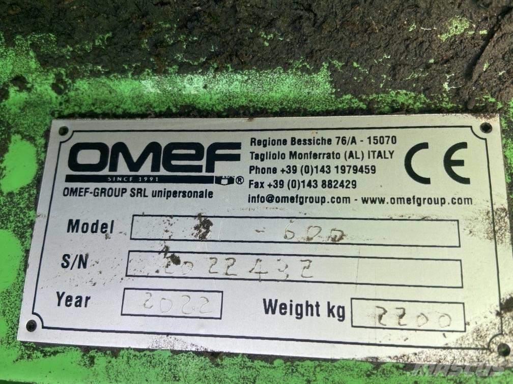  OMEF BI-600 Koka šķēlēji, frēzes, šķeldotāji