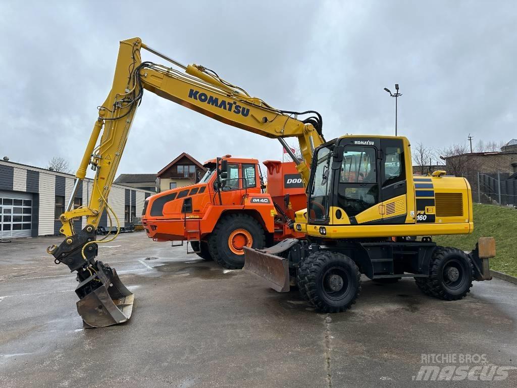 Komatsu PW160-11 Ekskavatori uz riteņiem