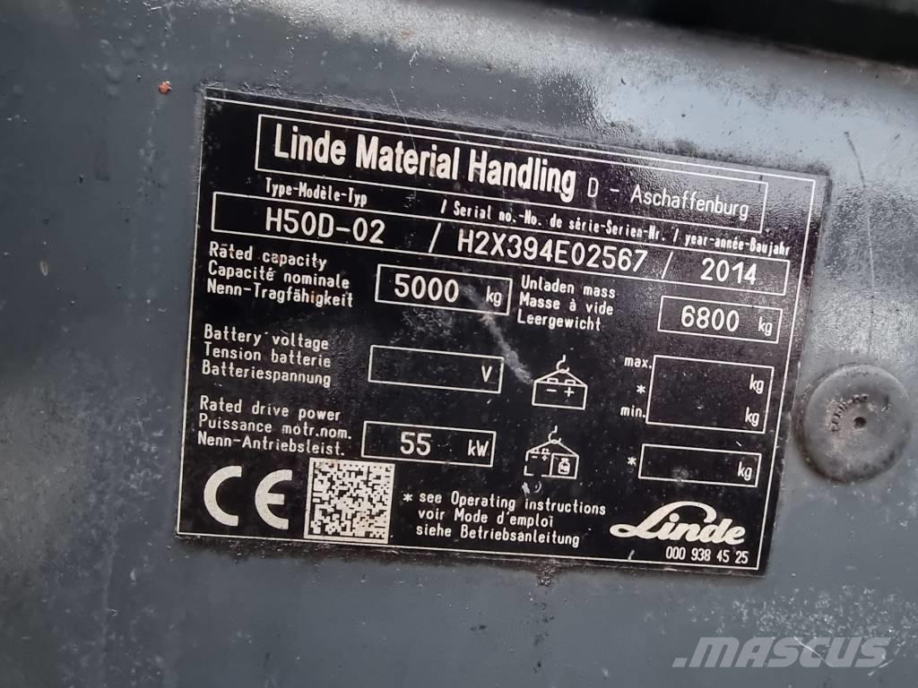 Linde H 50 D Tehnika ar dīzeļa dzinēju
