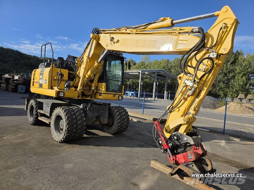 Komatsu PW 160 Ekskavatori uz riteņiem