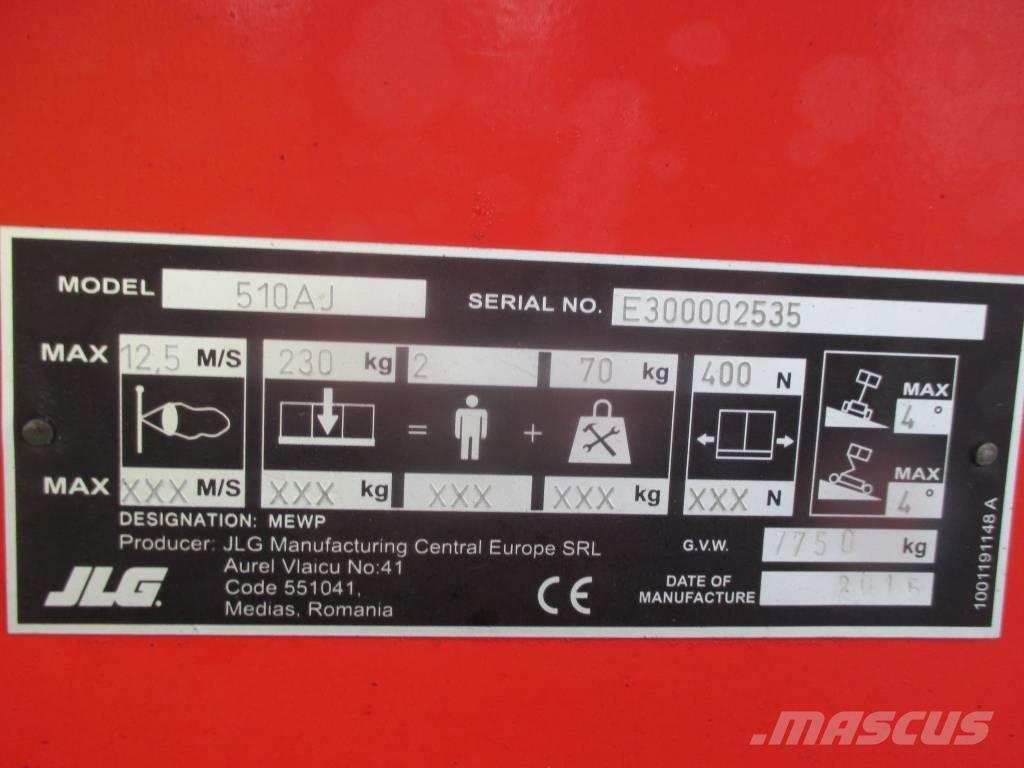 JLG 510 AJ Strēles pacēlāji