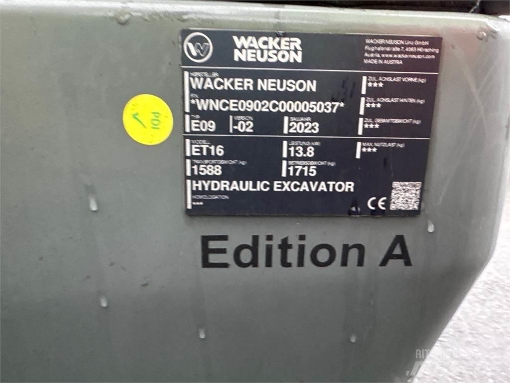 Wacker Neuson ET16 Kāpurķēžu ekskavatori