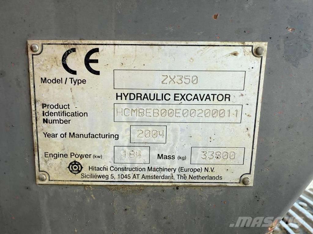 Hitachi ZX 350 Kāpurķēžu ekskavatori