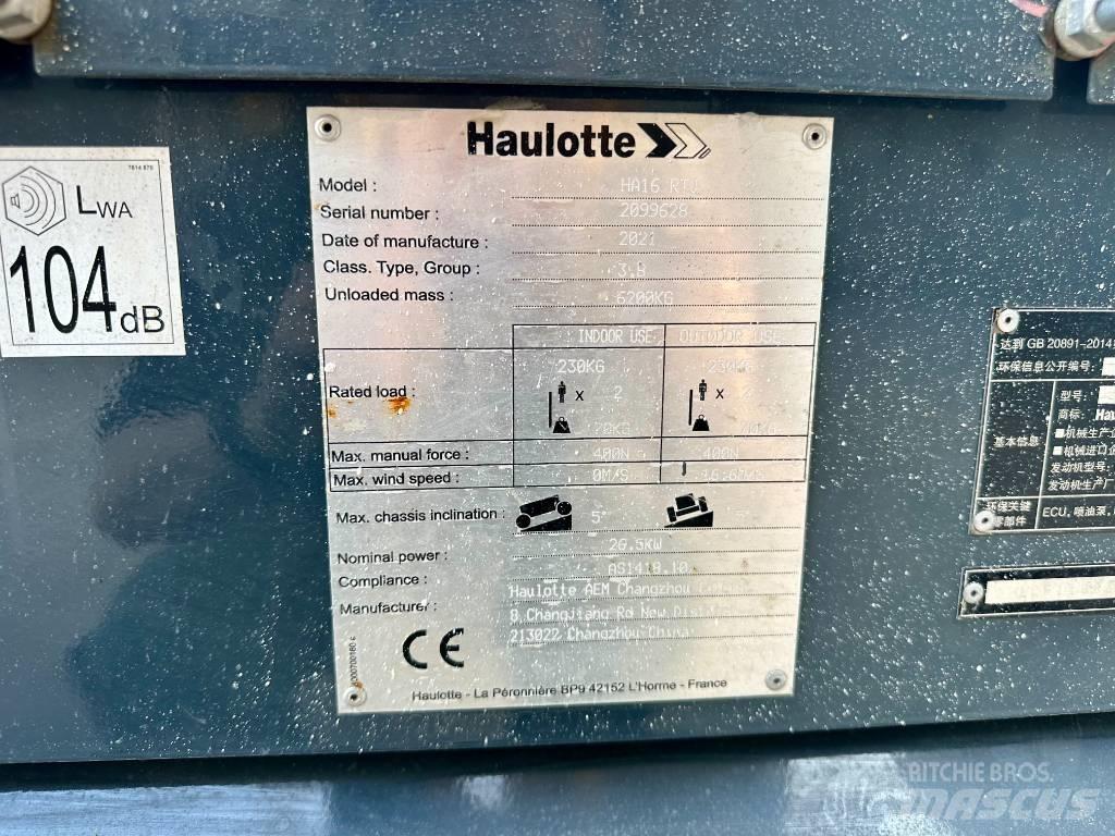 Haulotte HA16RTJ Strēles pacēlāji