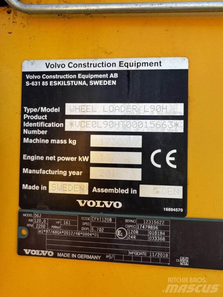 Volvo L90H Iekrāvēji uz riteņiem