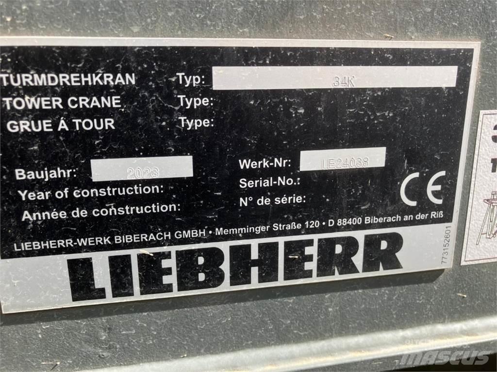Liebherr 34K Torņa krāni