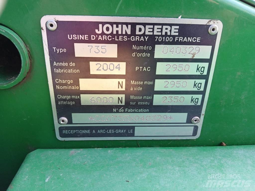 John Deere 735 Pļaujmašīnas ar kondicionieri