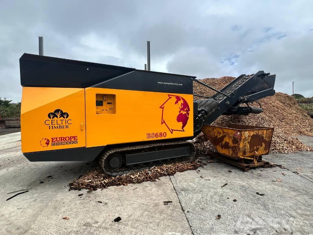 Euro Shredder ES680 Koksnes šķeldotāji