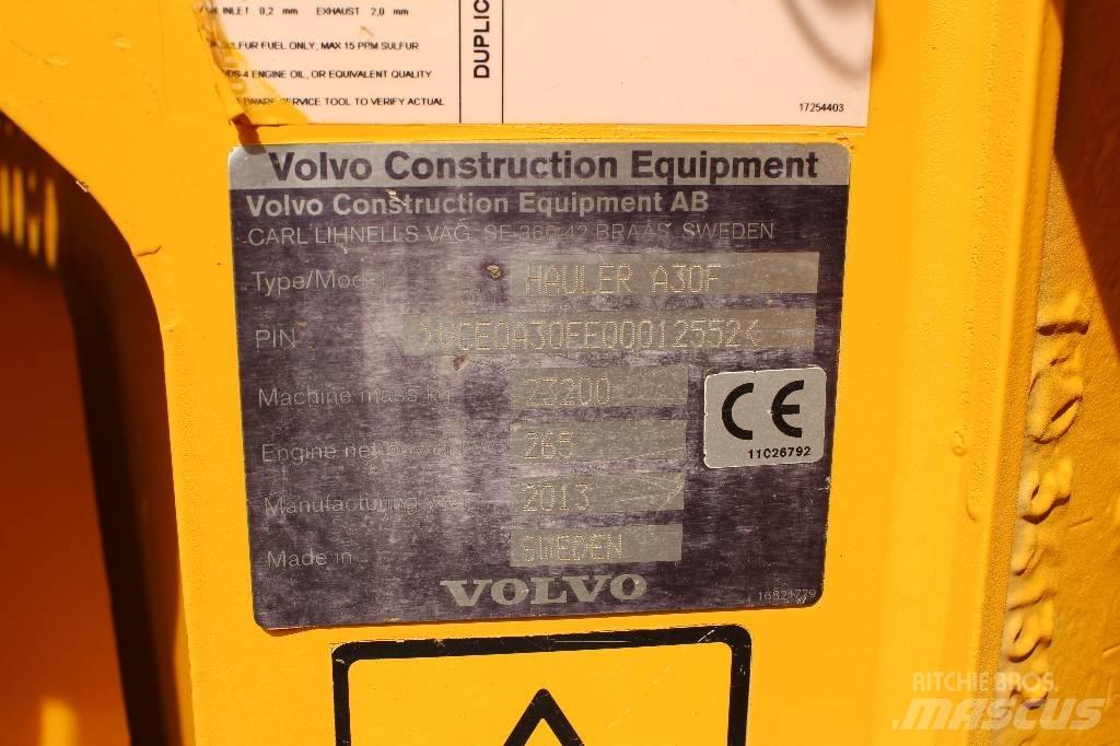 Volvo A 30 F Artikulētie pašizgāzēji