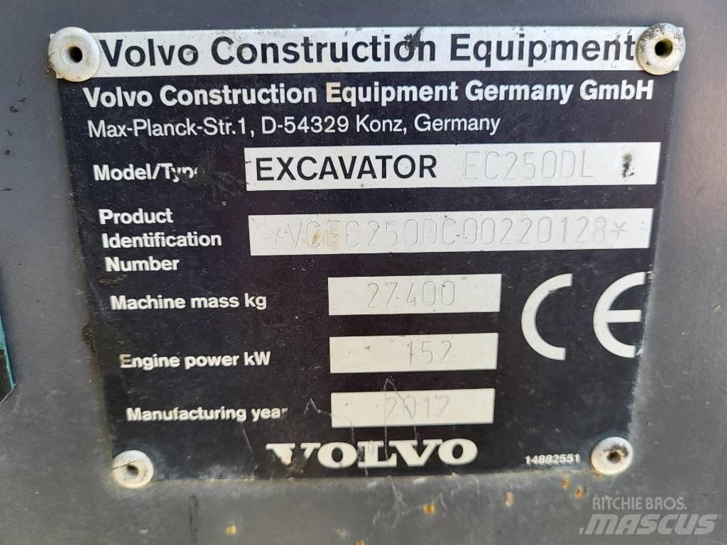 Volvo EC 250 D L Kāpurķēžu ekskavatori