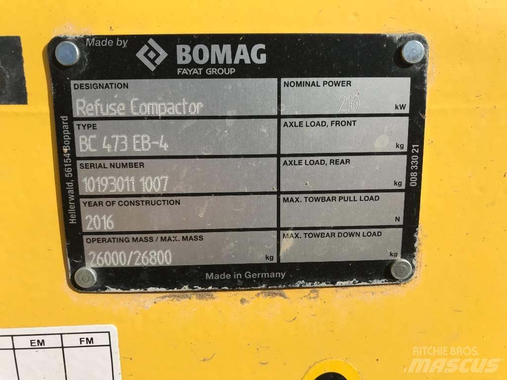 Bomag BC473EB-4 Vienvalča grunts veltņi
