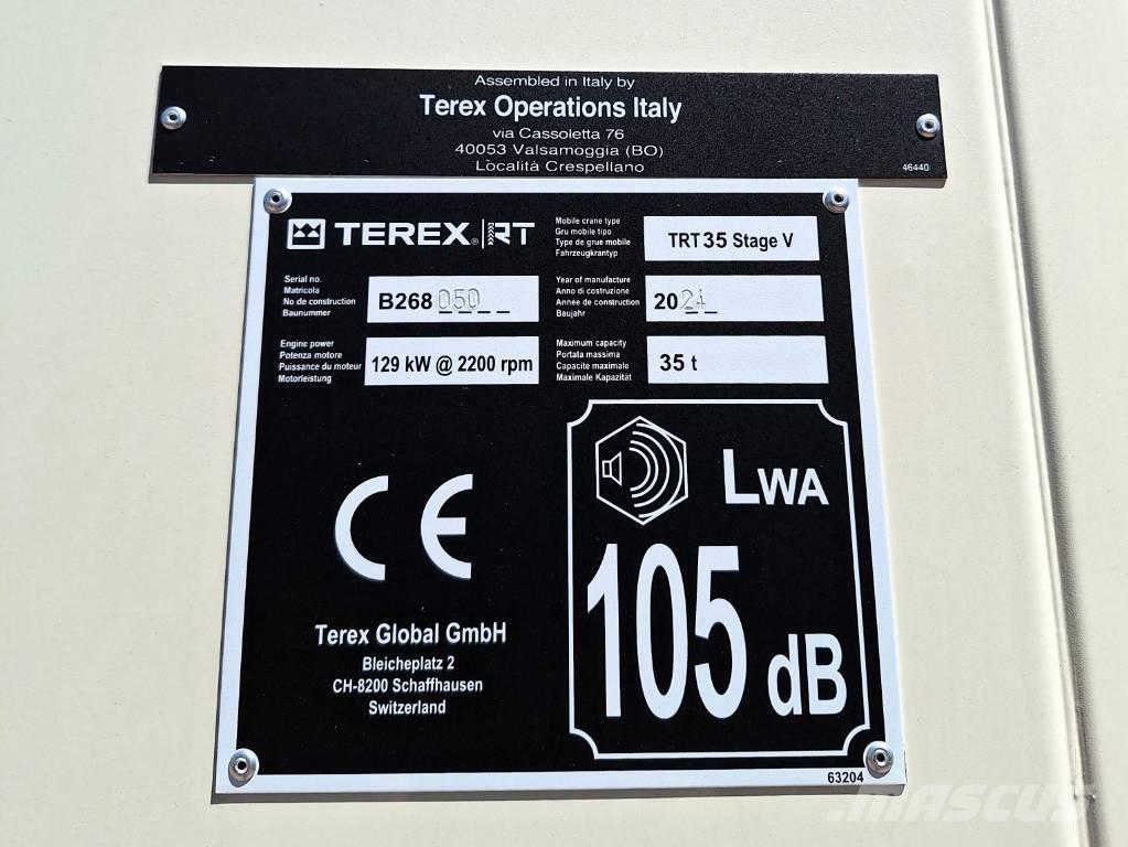 Terex TRT 35 Celtņi nelīdzenām virsmām