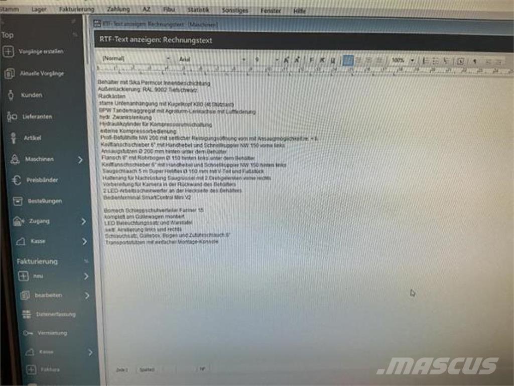 Kotte VT 19.700 Emulsijas cisternas