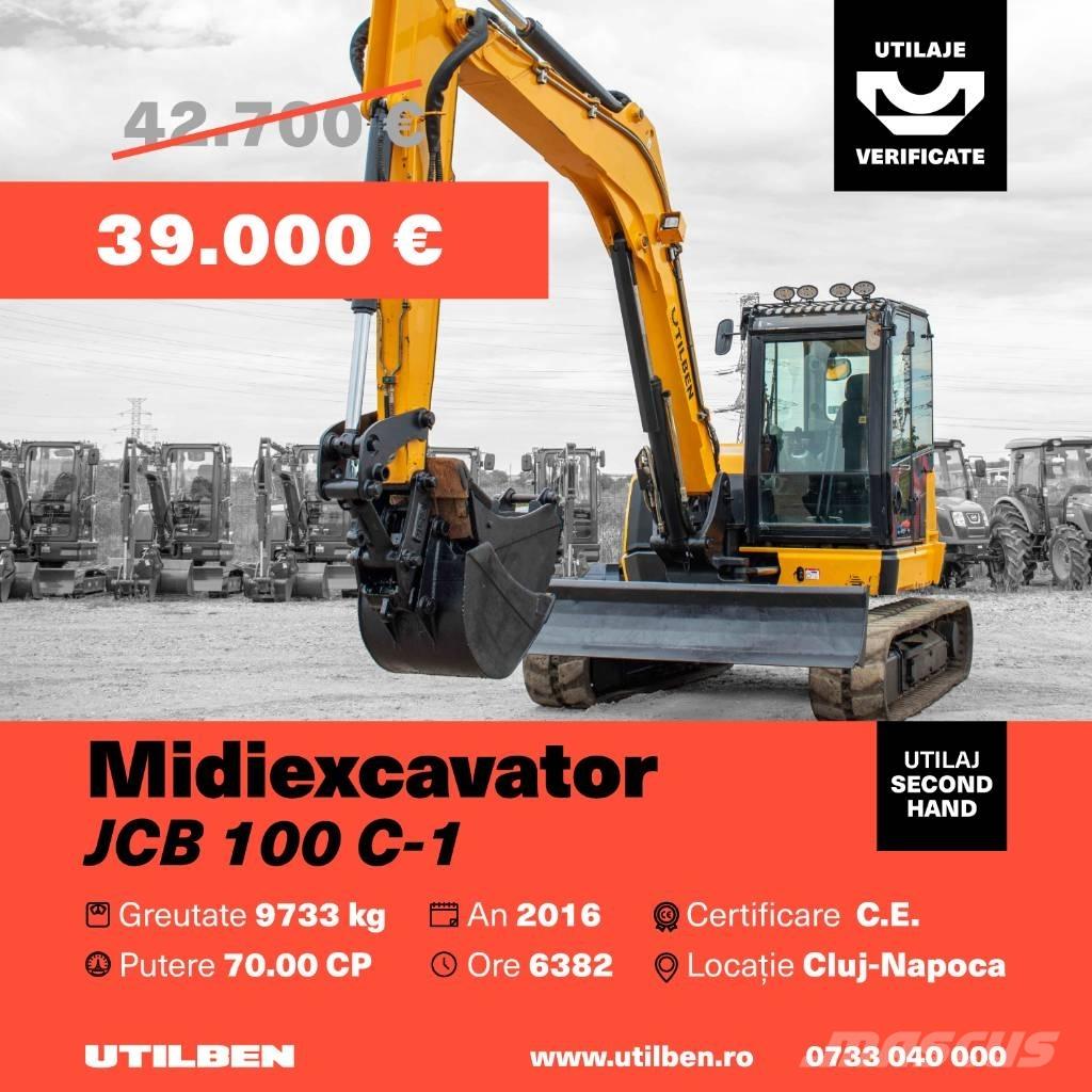JCB 100 C-1 Vidēja lieluma ekskavatori 7 t - 12 t
