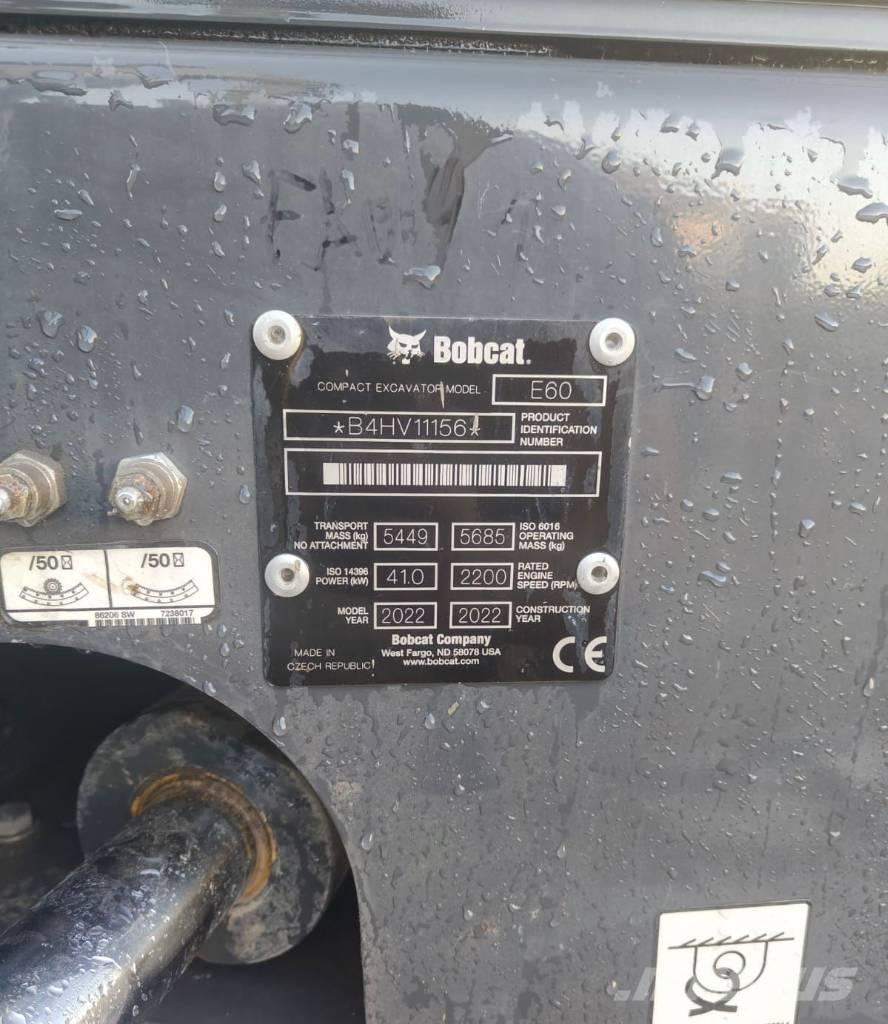 Bobcat E60 Mini ekskavatori < 7 t