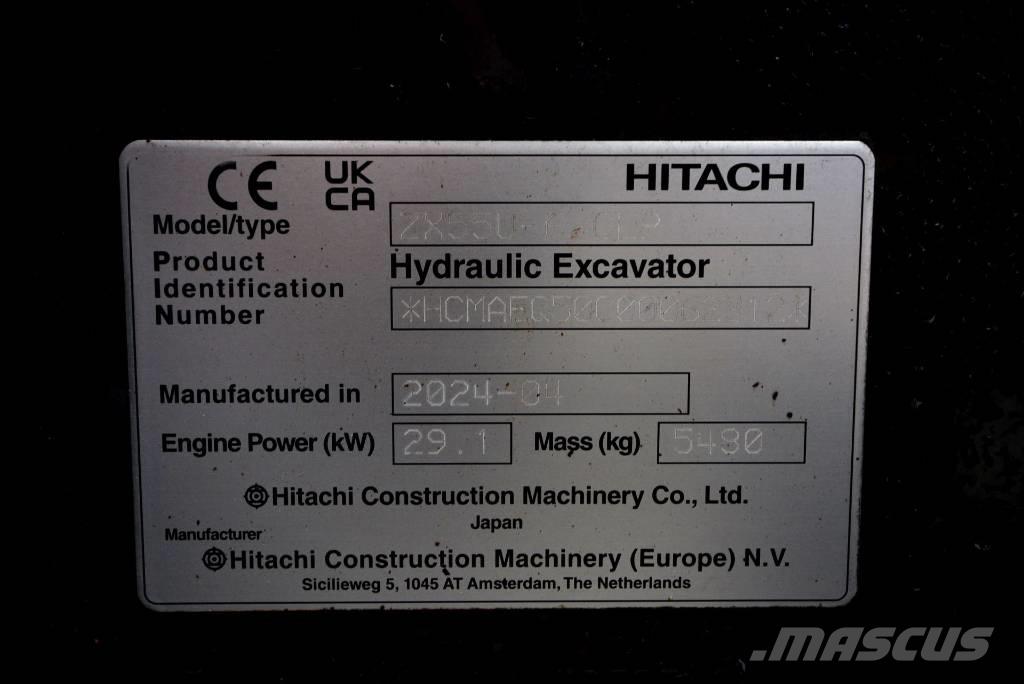 Hitachi ZX 55 U-6P Mini ekskavatori < 7 t