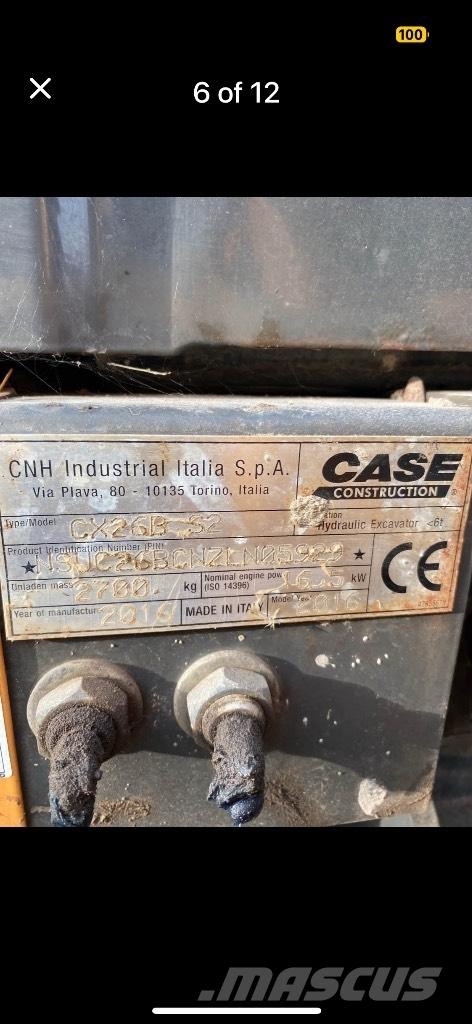 CASE CX 26 B ZTS Mini ekskavatori < 7 t