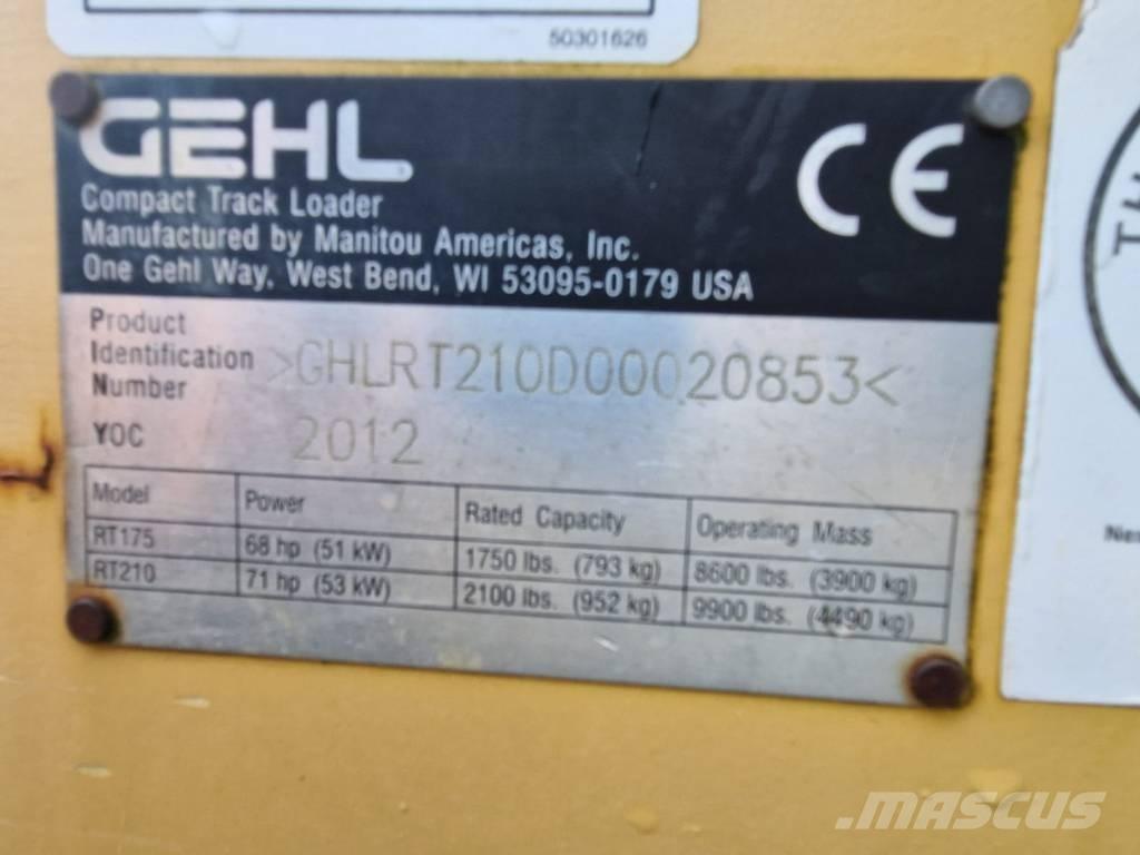 Gehl RT 210 Kāpurķēžu iekrāvēji