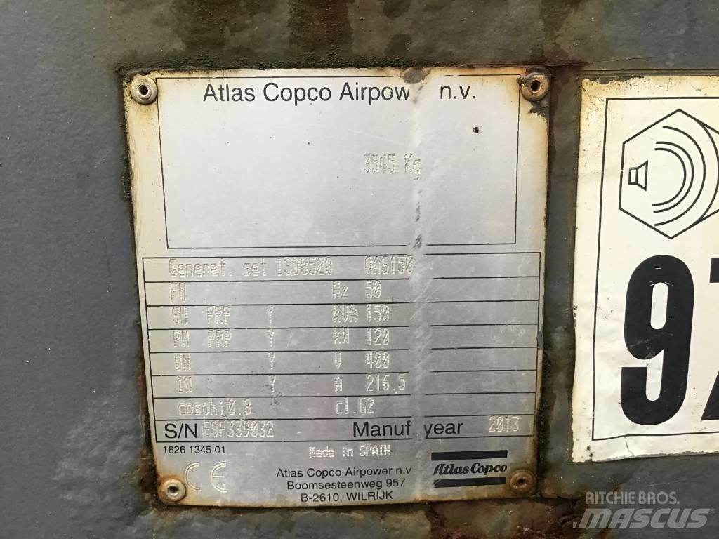 Atlas Copco QAS 150 Dīzeļģeneratori