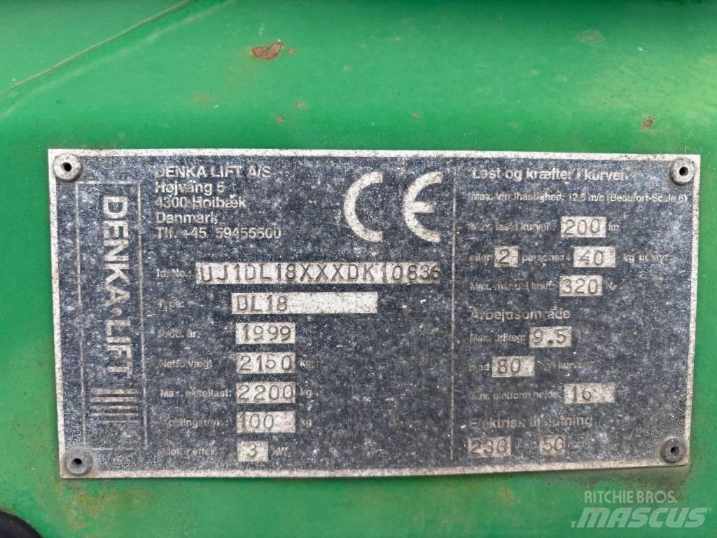 Denka-Lift DL 18 Pacēlājplatformas - piekabes