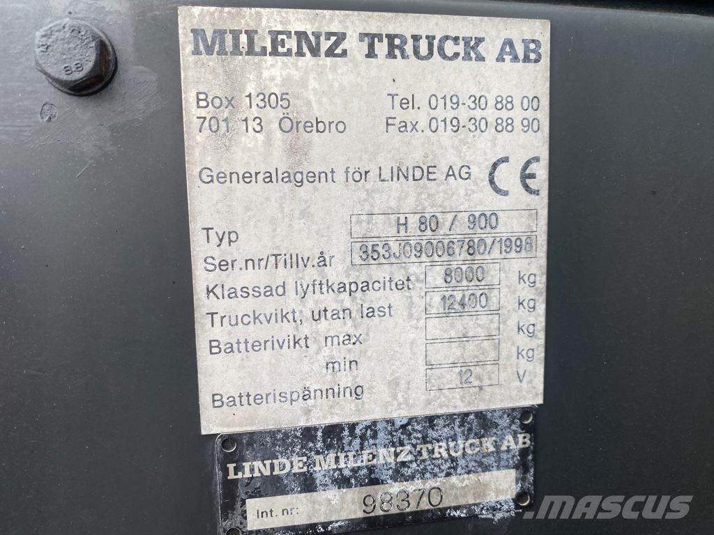 Linde H80D/900 Tehnika ar dīzeļa dzinēju