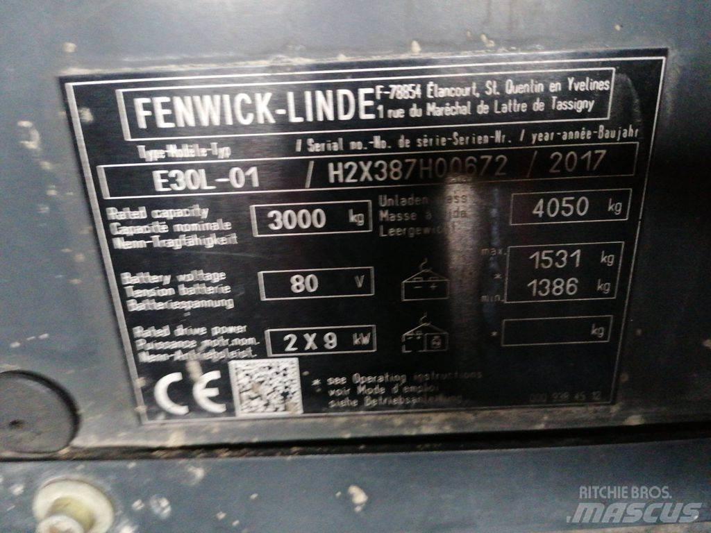 Linde E30L-01 Elektriskie iekrāvēji