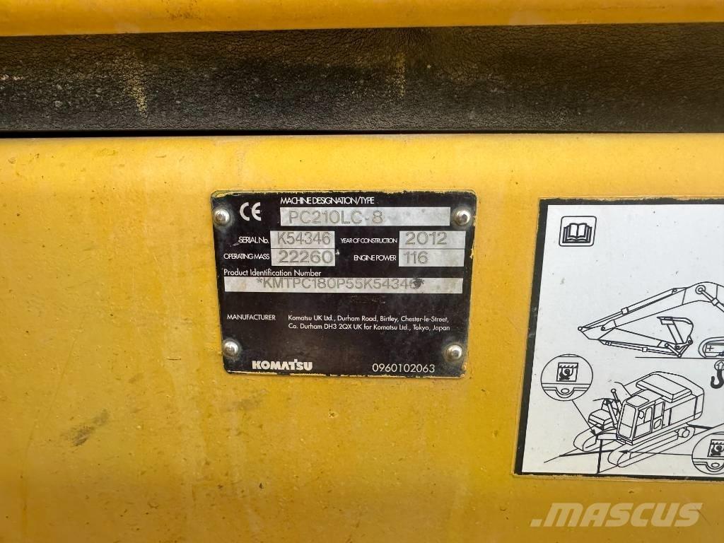 Komatsu PC 210 LC-8 Kāpurķēžu ekskavatori