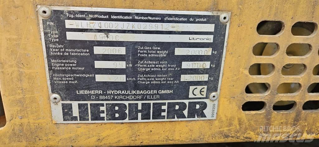 Liebherr A 900 C Ekskavatori uz riteņiem