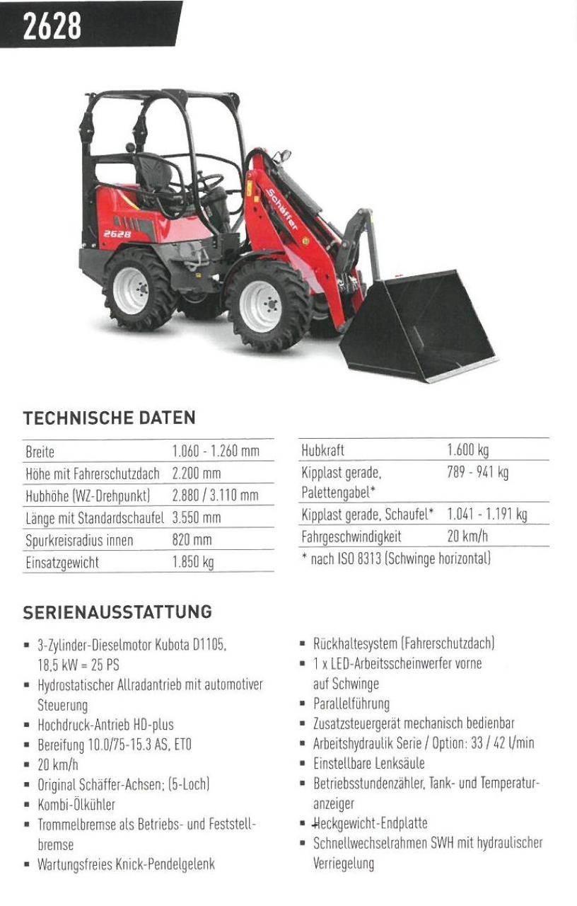 Schäffer 2628 Mini iekrāvēji