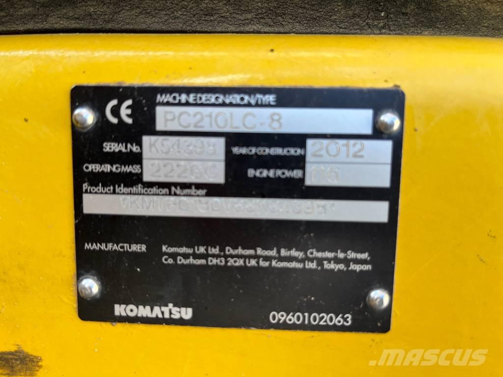 Komatsu PC 210 LC-8 Kāpurķēžu ekskavatori