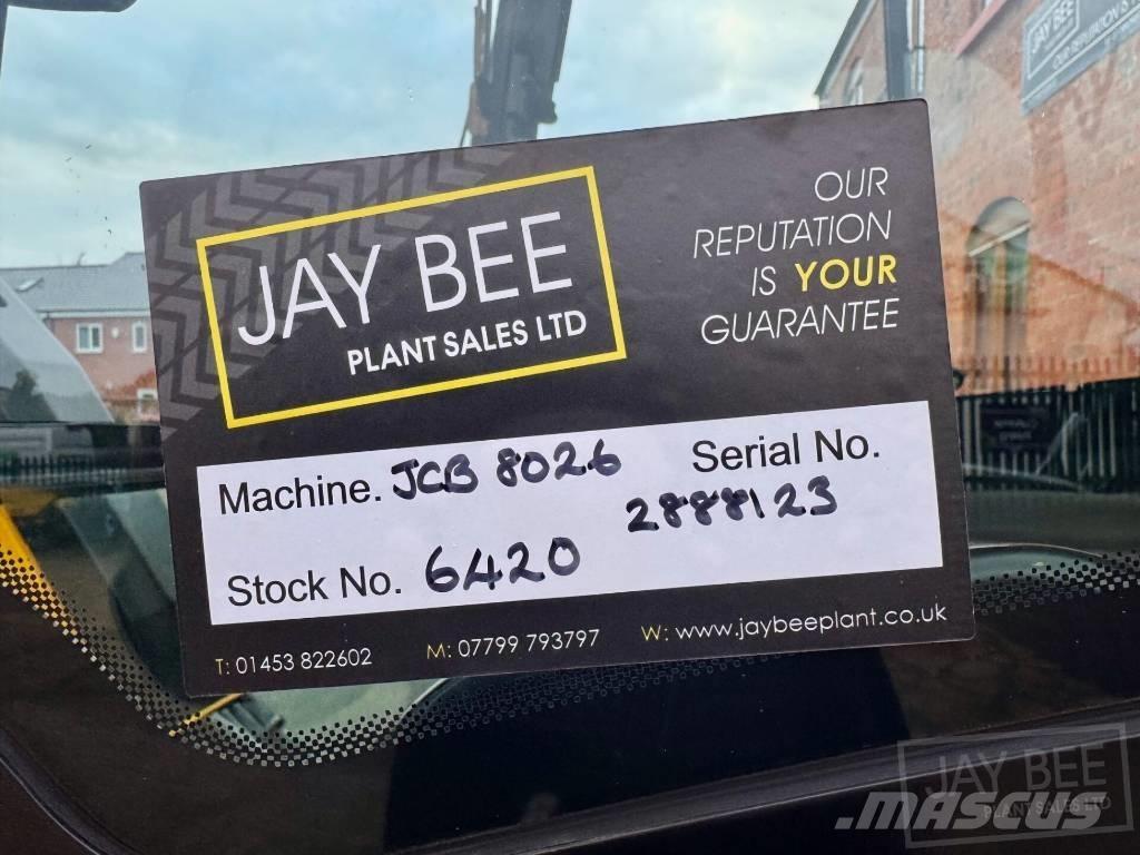 JCB 8026 CTS Mini ekskavatori < 7 t